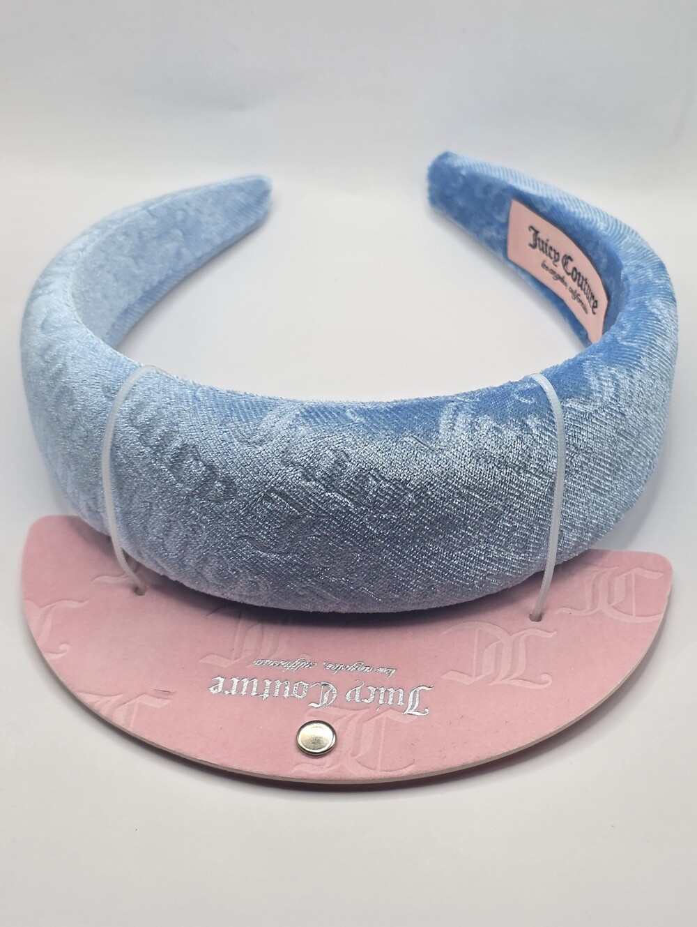 Juicy Couture Sky Blue Velvet Headband - Picture 4 of 6